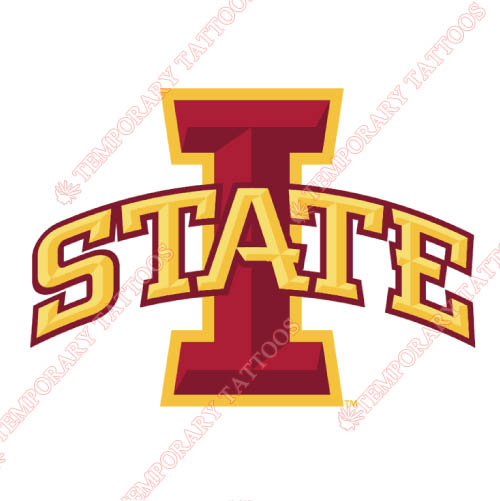 Iowa State Cyclones Customize Temporary Tattoos Stickers NO.4664